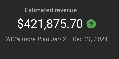 Sports Channel Revenue Screenshot
